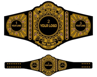 Custom Wrestling Championship Belt | Personalized Heavyweight Title Belt with Logo & Name
