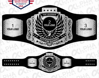 Cintura da campionato fantasy personalizzata / Logo personalizzato, Trofeo del titolo di wrestling