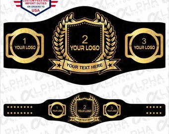 Custom Championship Wrestling Belt – Personalized Heavyweight Title with Logo & Name