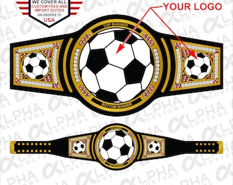 Custom Championship Belt | Personalized Combat Sports Trophy with Real Leather Strap