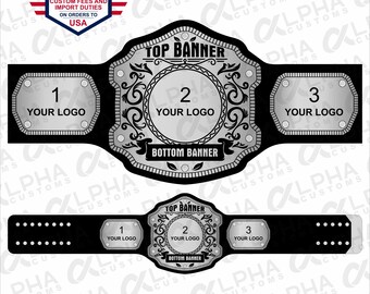 Cintura da campione personalizzata / Premio di wrestling personalizzato con il tuo logo per eventi sportivi