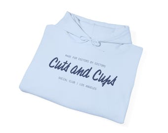 Sudadera con capucha Cuts and Cups / Sudadera con logotipo de script