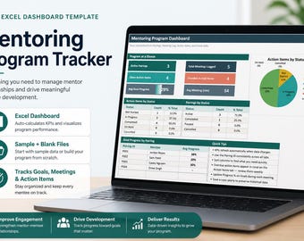 Mentoring Program Tracker Excel Template