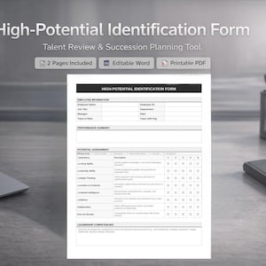 Modulo di identificazione dei talenti ad alto potenziale / Modello di valutazione dei talenti ad alto potenziale