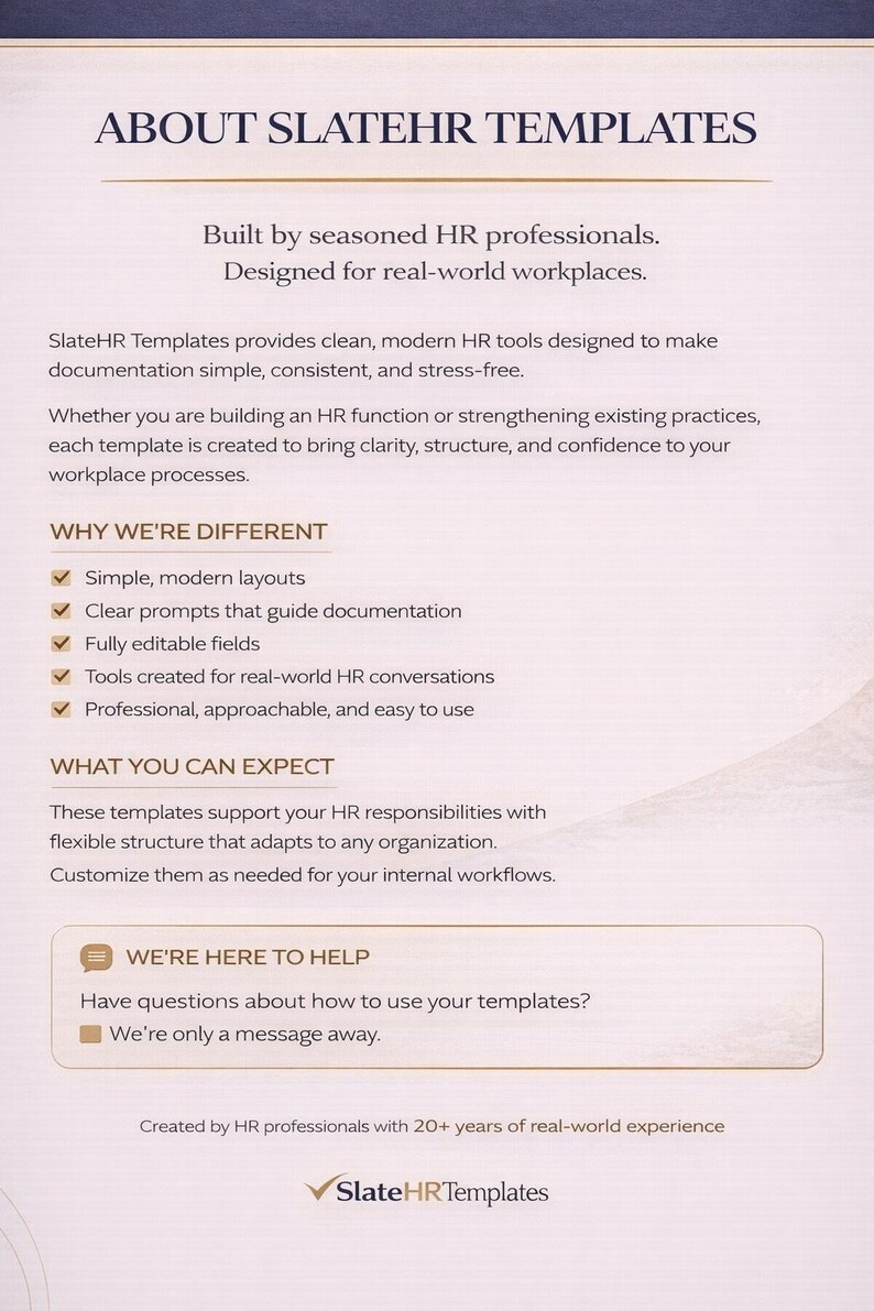 Employee Absence Report Form (editable Word, Printable PDF) - Etsy