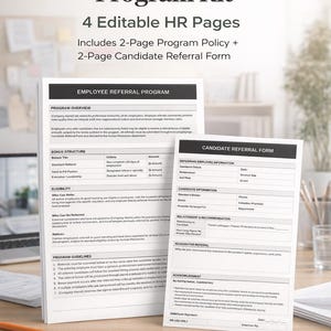 Employee Referral Program Kit, Candidate Referral Form