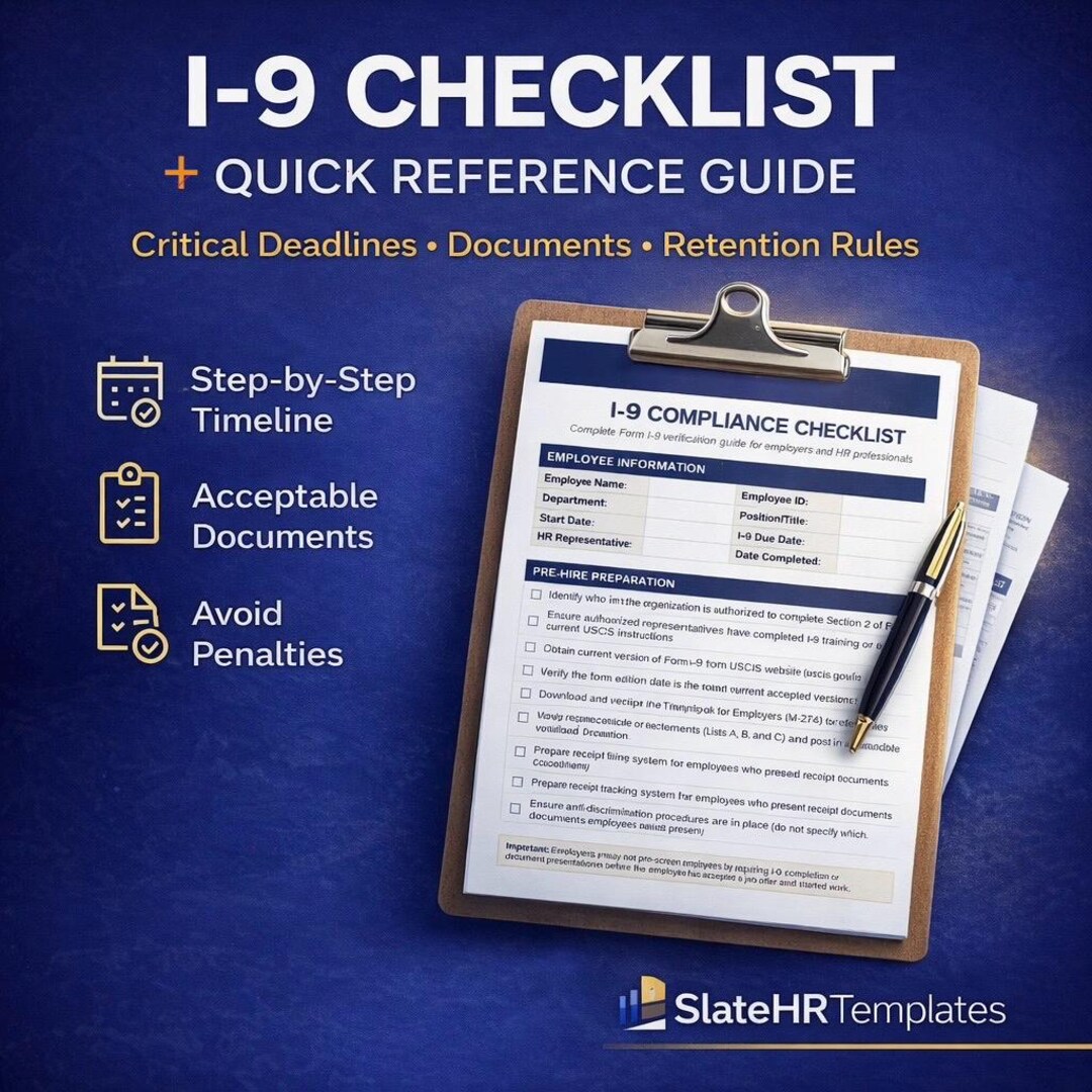 I-9 Compliance Checklist + Quick Reference Guide | Hiring Deadlines ...