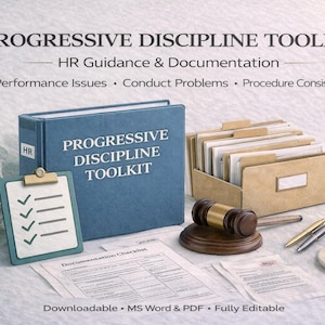 Progressive Discipline Toolkit | Employee Write-Up & Verbal Warning Templates (Editable)