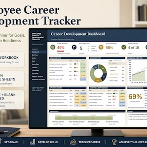 Employee Career Development Tracker | Excel IDP, Skills Gap & Promotion Readiness