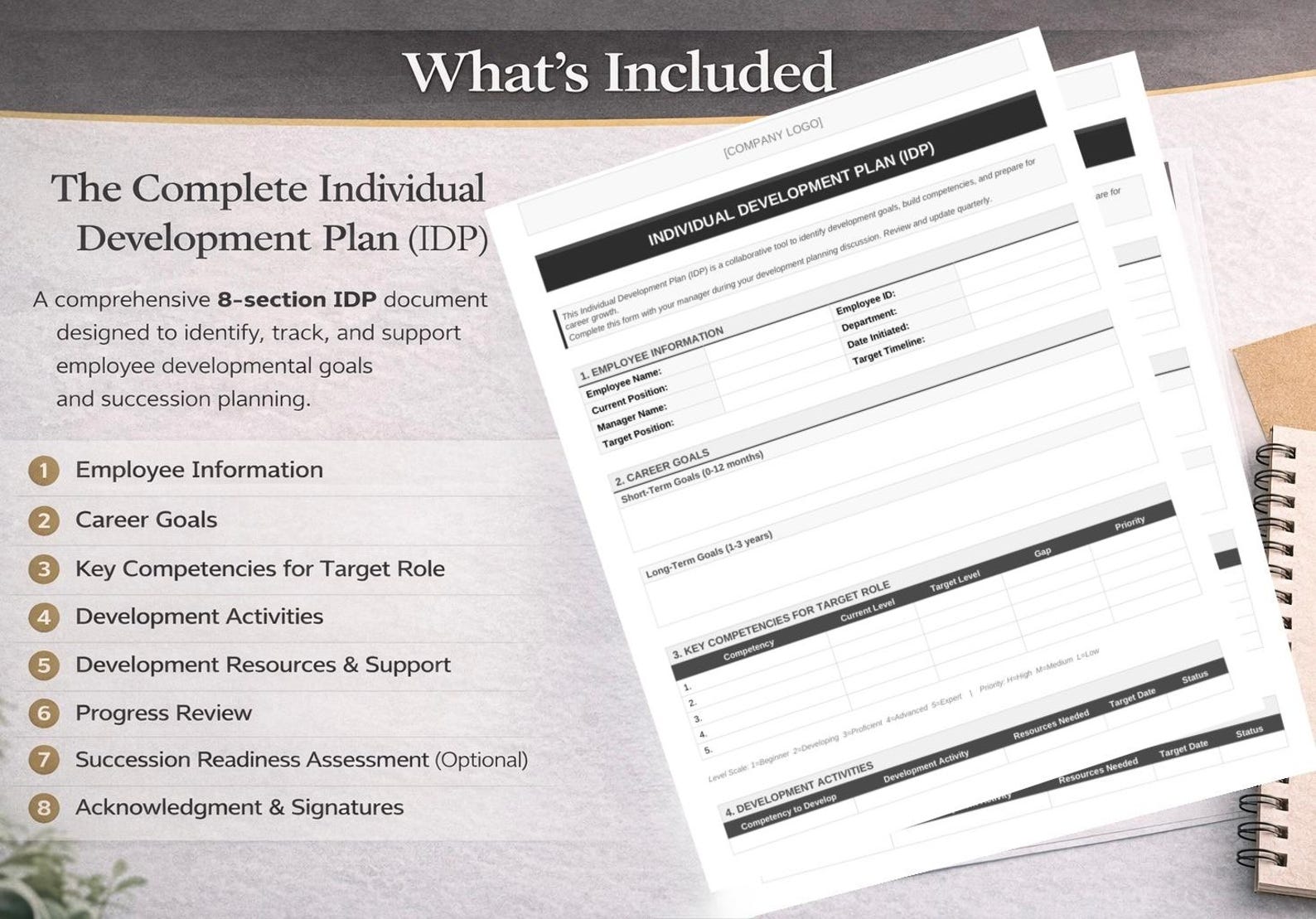 Individual Development Plan Template | IDP Form PDF & Word - Etsy UK