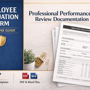Mitarbeiter Bewertung Form + Kurzanleitung | Vorlage für die Leistungsbeurteilung