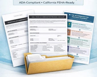 ADA Accommodation Documentation Toolkit for Employers (Forms + Checklist)