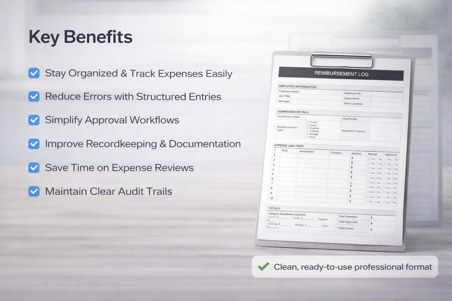 Tracking Approval Log Employee Reimbursement Log Template | Expense Tracking Form | Approval ...