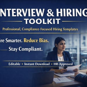 Interview and Hiring Toolkit | Candidate Evaluation Forms and Scorecards | Editable Word & PDF