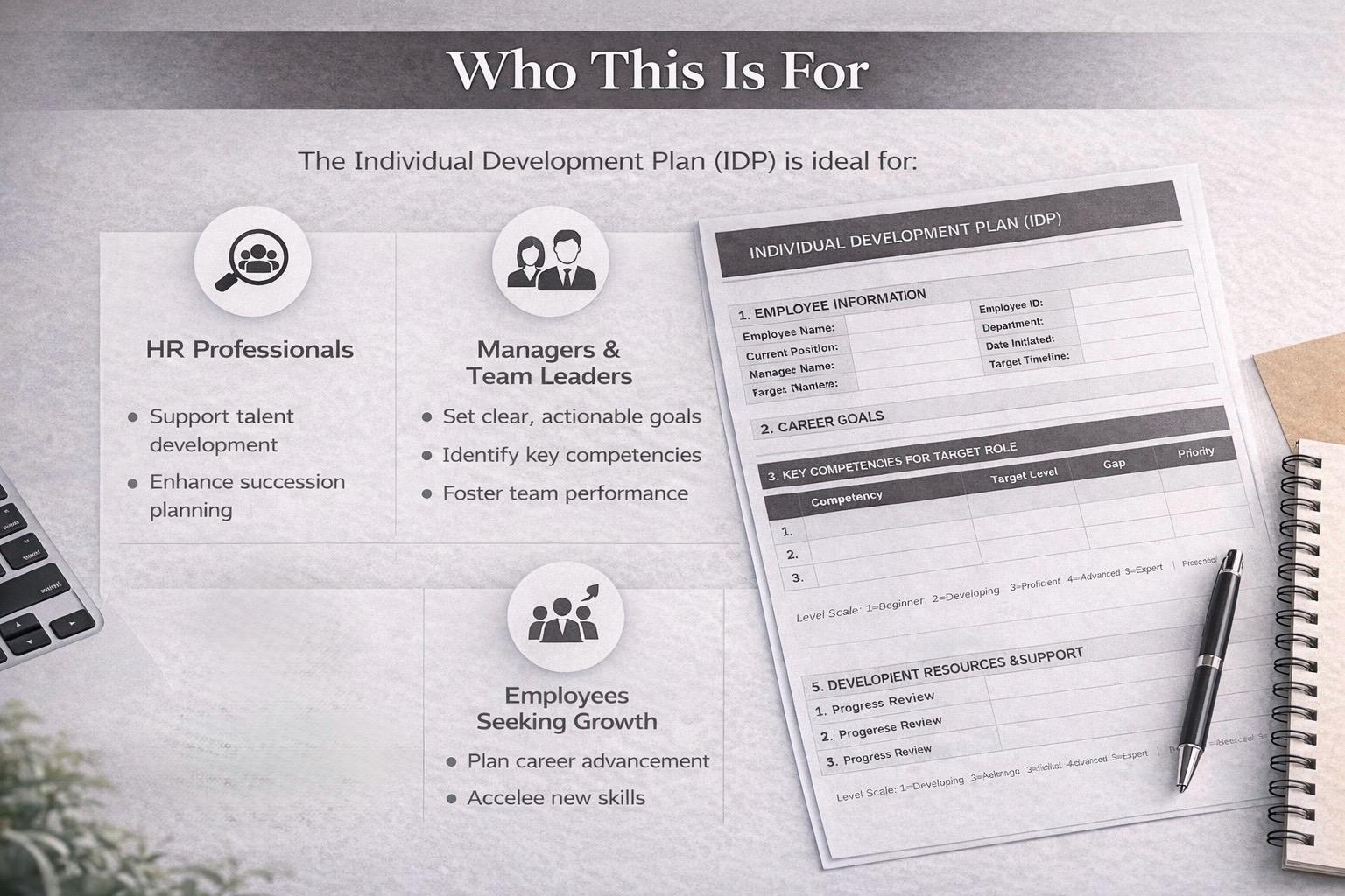 Individual Development Plan Template | IDP Form PDF & Word - Etsy UK