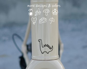 Wodoodporna naklejka na rower | Minimalistyczne naklejki winylowe na ramę roweru i kask