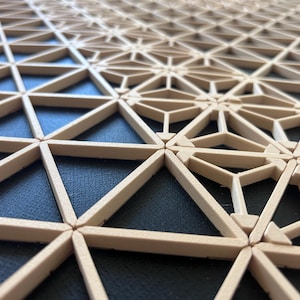 Kumiko Kit für moderne Wanddeko | DIY Geschenk für Frauen, japanisch inspiriert