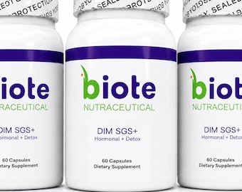 Biote DIM SGS+ Dietary Supplement, 3-Pack (180 Capsules Total)