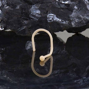 Bioflex Nose Ring, Screw, Retainer Stud, 1.5mm Disc Design.  Flesh Colored. 22G 20G 18G 16G. Nose Ring Backing Included.