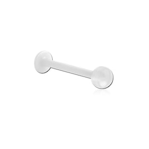 Bioflex Labret Retainer Nose Stud, Monroe, 2.5mm Ball Design.  Clear, perfect for hiding piercings 18G,