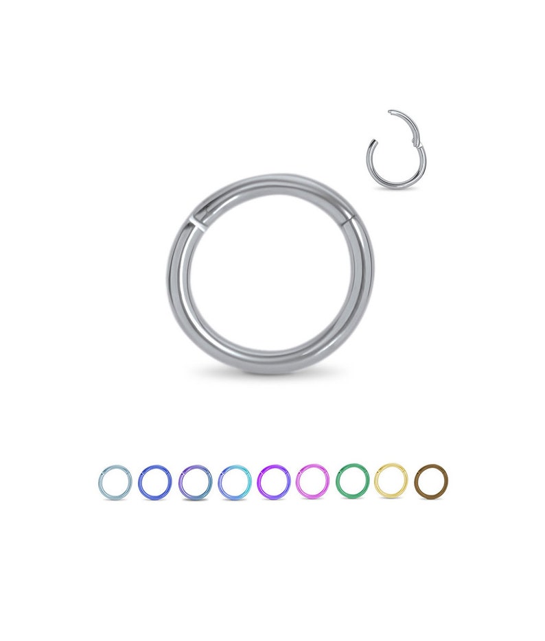 Как снять кольцо кликер с носа Surgical Steel Septum Clicker Nose Daith Segment Cartilage Rings Hoop Piercing e