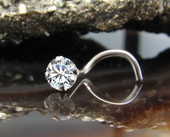 Pure platinum nose ring discount