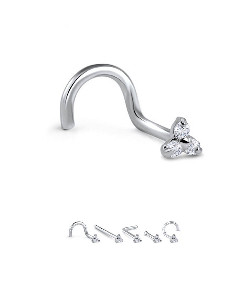 316L Surgical Steel Nose Ring Stud Screw L Bend or Nose Etsy