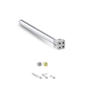 925 Sterling Silver or Gold Plated Nose Stud Straight, LBend, Nose Bone Ring Dice 22G. FREE Backing.