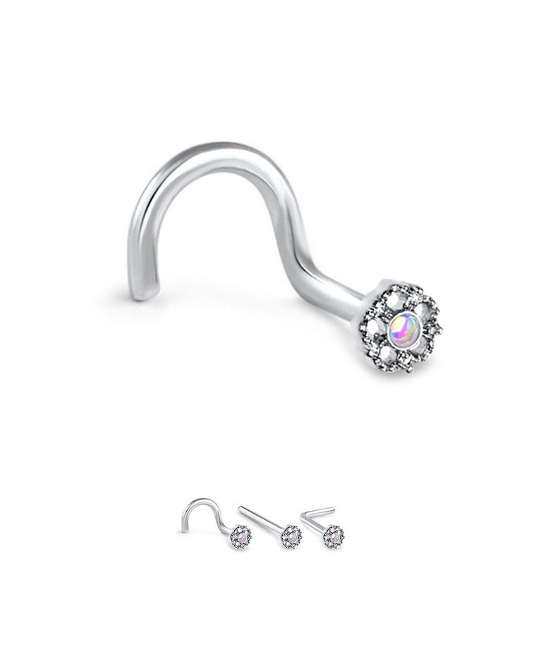 316L Surgical Steel Nose Ring Stud Screw L Bend or Nose Etsy
