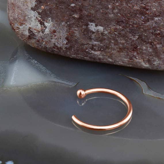 Half hoop shop nose ring