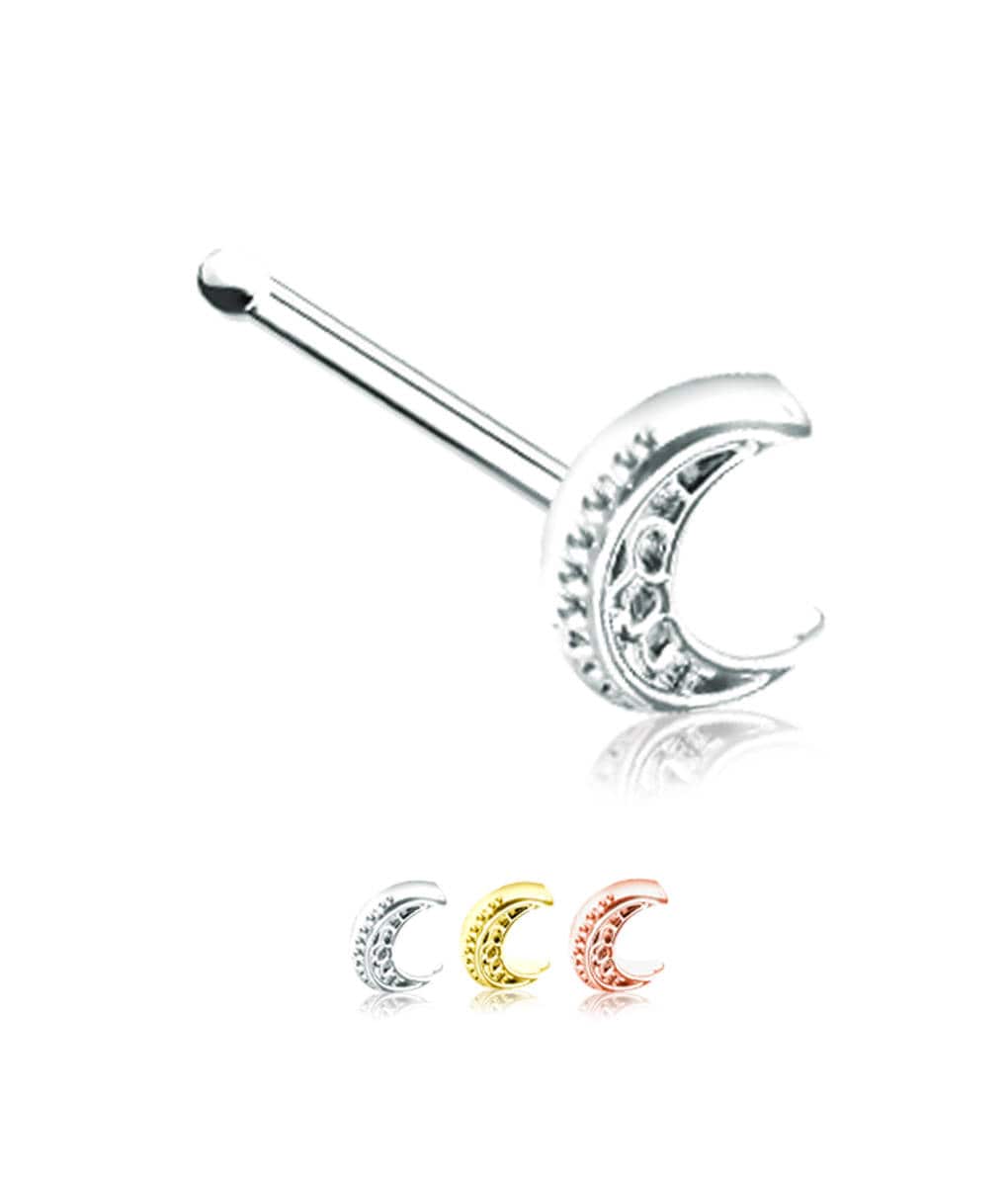 316L Surgical Steel Gold or Rose Gold Plated Nose Ring Etsy