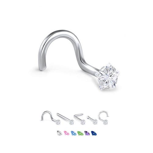 316L Surgical Steel Nose Ring Stud Screw or L Bend Star Etsy