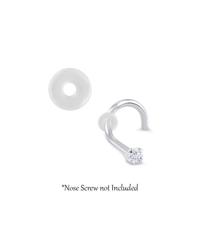 Bioflex Nose Ring O-Rings Backings Nose stud not included image 1