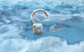 14K, 18K, 24K, Solid Rose Gold, Yellow Gold, White Gold, Platinum Nose Ring Screw Stud Bone or L Bend, Crystal Aurora AB 1.5, 2, 3 or 3.5 mm