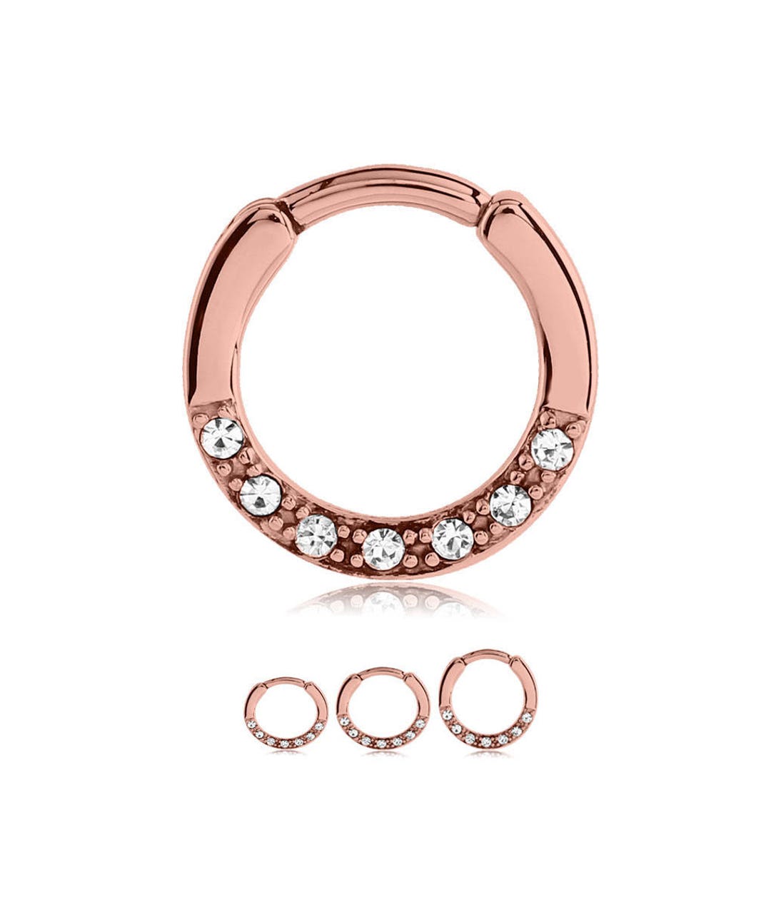 BodyBonita Nasenpiercing Ring - 316L Stahl Clicker In Verschiedenen Farben