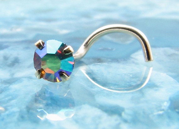 24k white 2024 gold nose ring