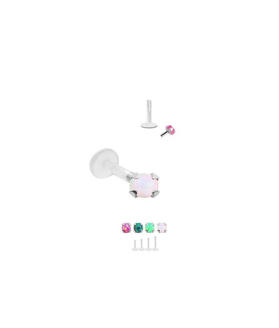 Pendiente Nariz Plata de Ley Diminuto 1mm Ball Borla Extremo en Bola 22g 0.6mm