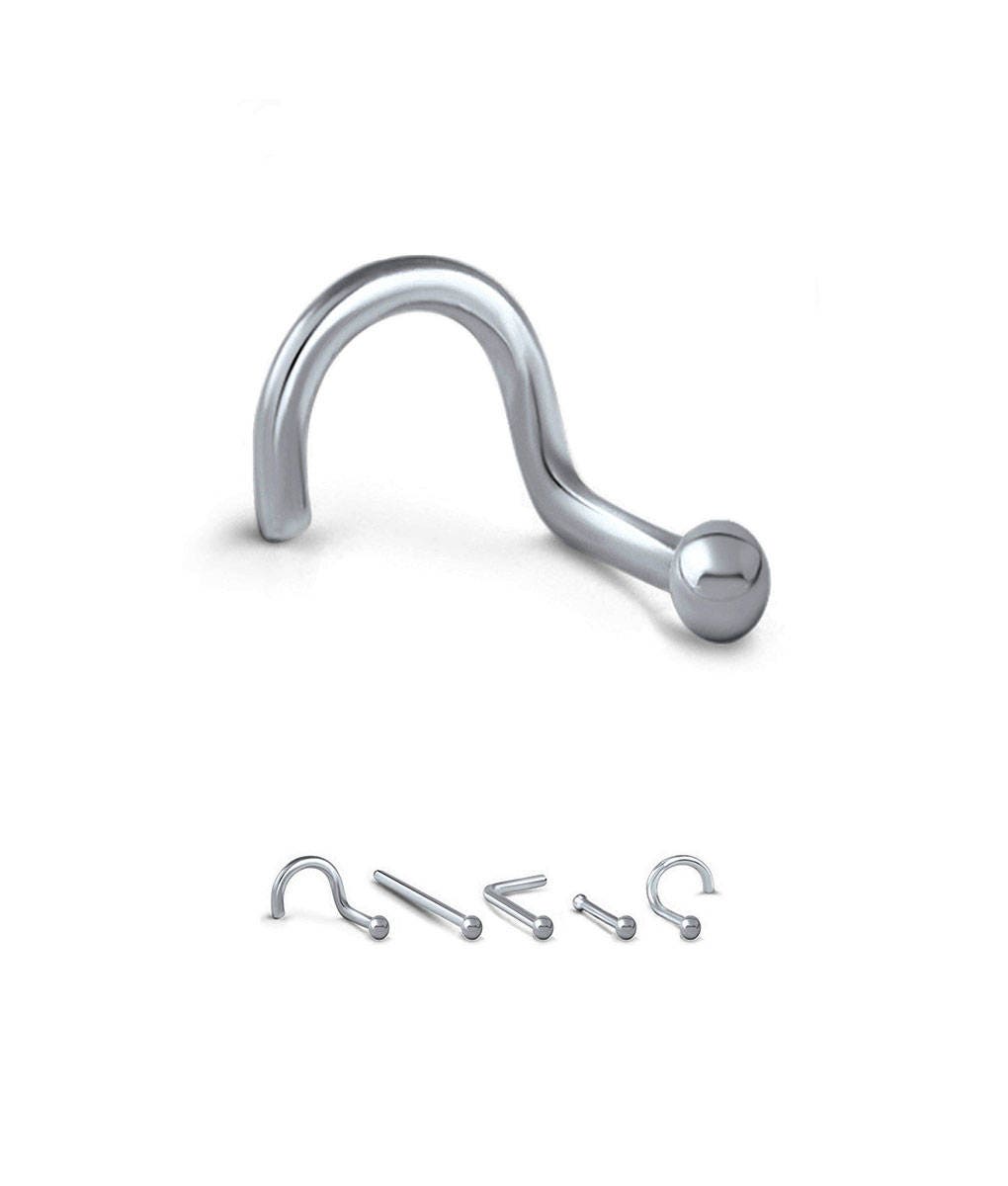 20G Piercing Naso Trasparente - In Plastica Flessibile, Per Lavoro O MRI - Foto 4