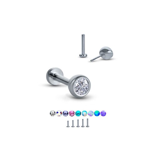 Bioflex Labret Style Push Pin Nose Stud or Nose Screw Choose Etsy