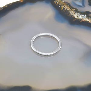 Niobium Nose Ring Ear Cartilage Rook Tragus Daith Helix Choose Your Size 1/4&quot; 5/16&quot; & Color 18G