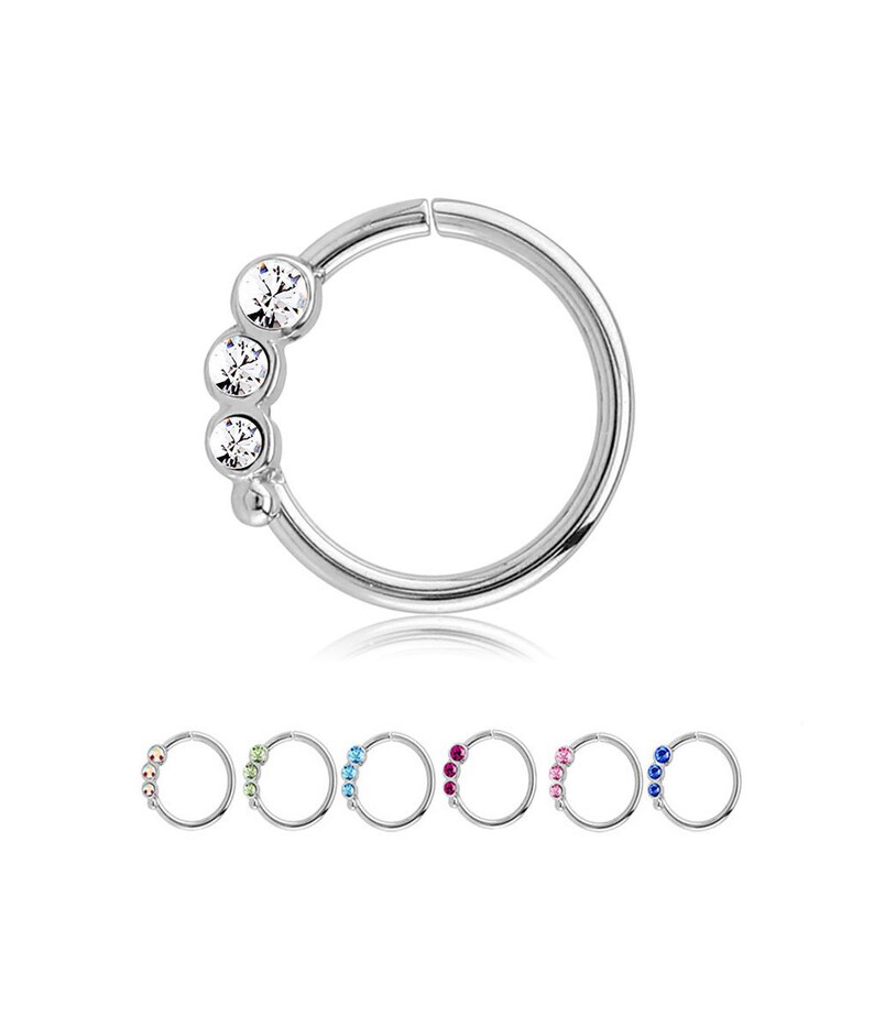 316L Surgical Steel Seamless Continuous Nose Ring Helix Daith Etsy