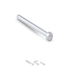 925 Sterling Silver Nose Stud Straight, LBend, Nose Bone Ring Ball 22G. FREE Backing.