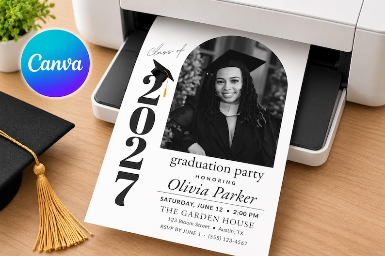 Graduation Party Invation Card Format Graduation Invitation Template, Graduation Invitation, Graduation Party ...