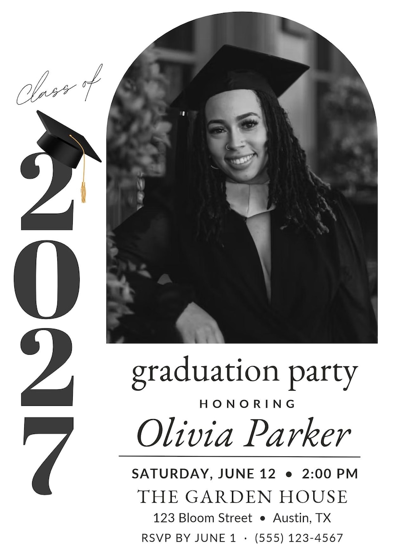 Graduation Party Invation Card Format Graduation Invitation Template, Graduation Invitation, Graduation Party ...