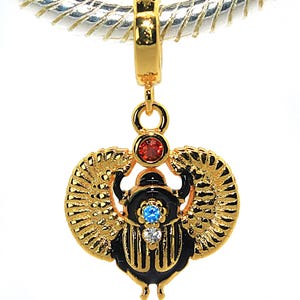 Pendentif Scarabée En Argent 925/1000 Avec Chaîne - Travail En Relief, Bon état, Référence 4034