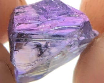Natural 4.50 CT. Blue Green Purple Tanzanite Rough Rare Multi-Color Zoisite Crystal