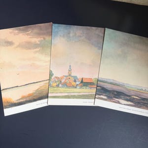 1957 Holland America Line MS Noordam Dinner Menus Set of 3 Vintage Cruise Ship Ephemera