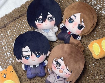 Attack on Titan Marley Edition Plushies, Levi Eren Mikasa Hange, Handmade Anime Dolls (10cm)