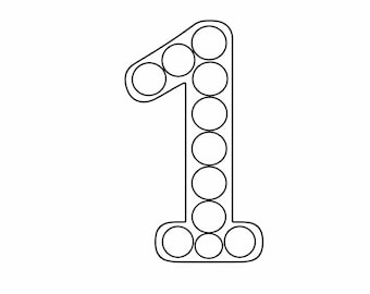 Dot Marker Number Coloring Pages 0–9 | Toddler Printable Worksheets | Pre-K ,Preschool & Kindergarten