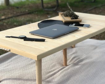 28x60 h13 Inch Wooden Foldable Boho Picnic Table